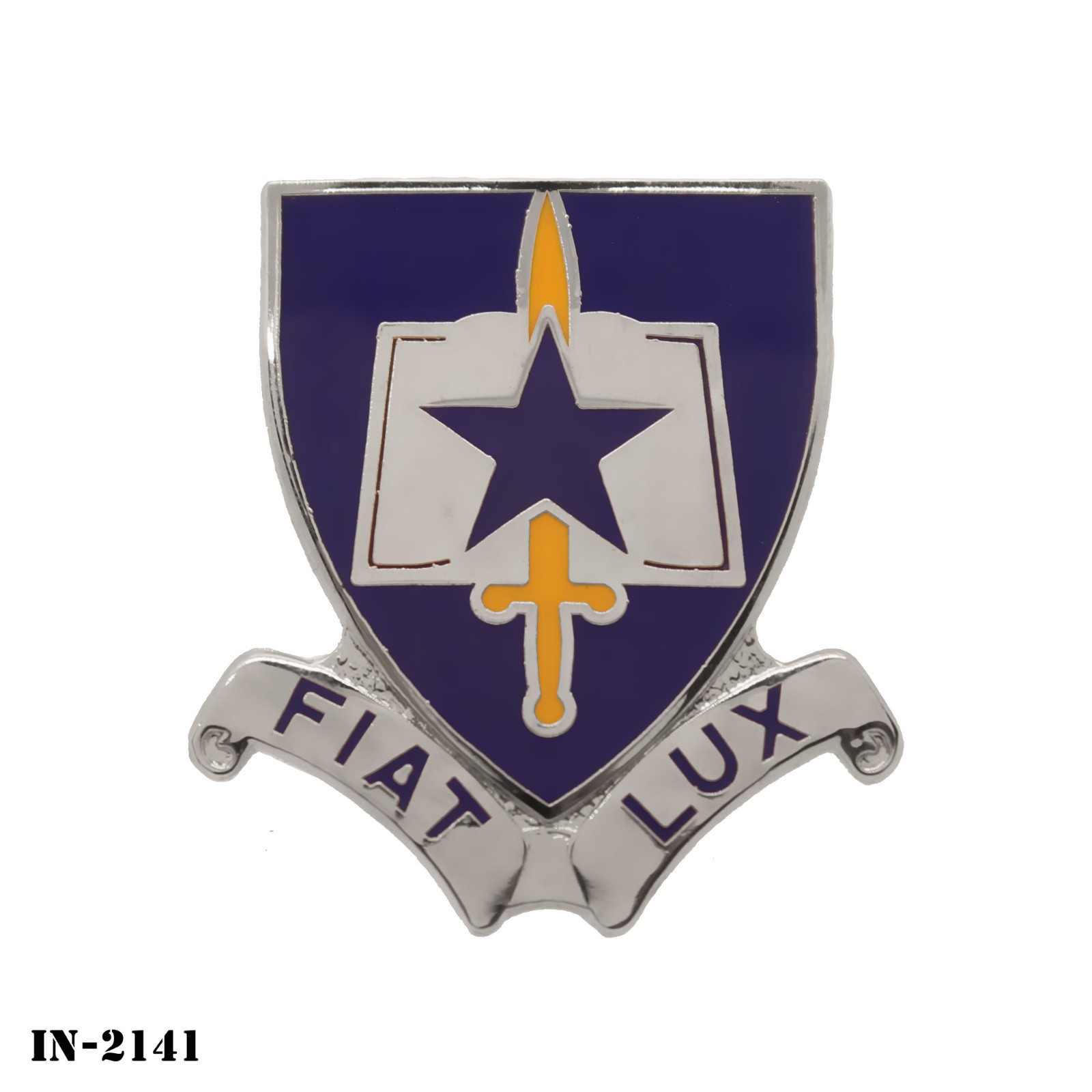 Bishop College ~ Fiat Lux ~ US Army ROTC DUI Crest Pin NEW