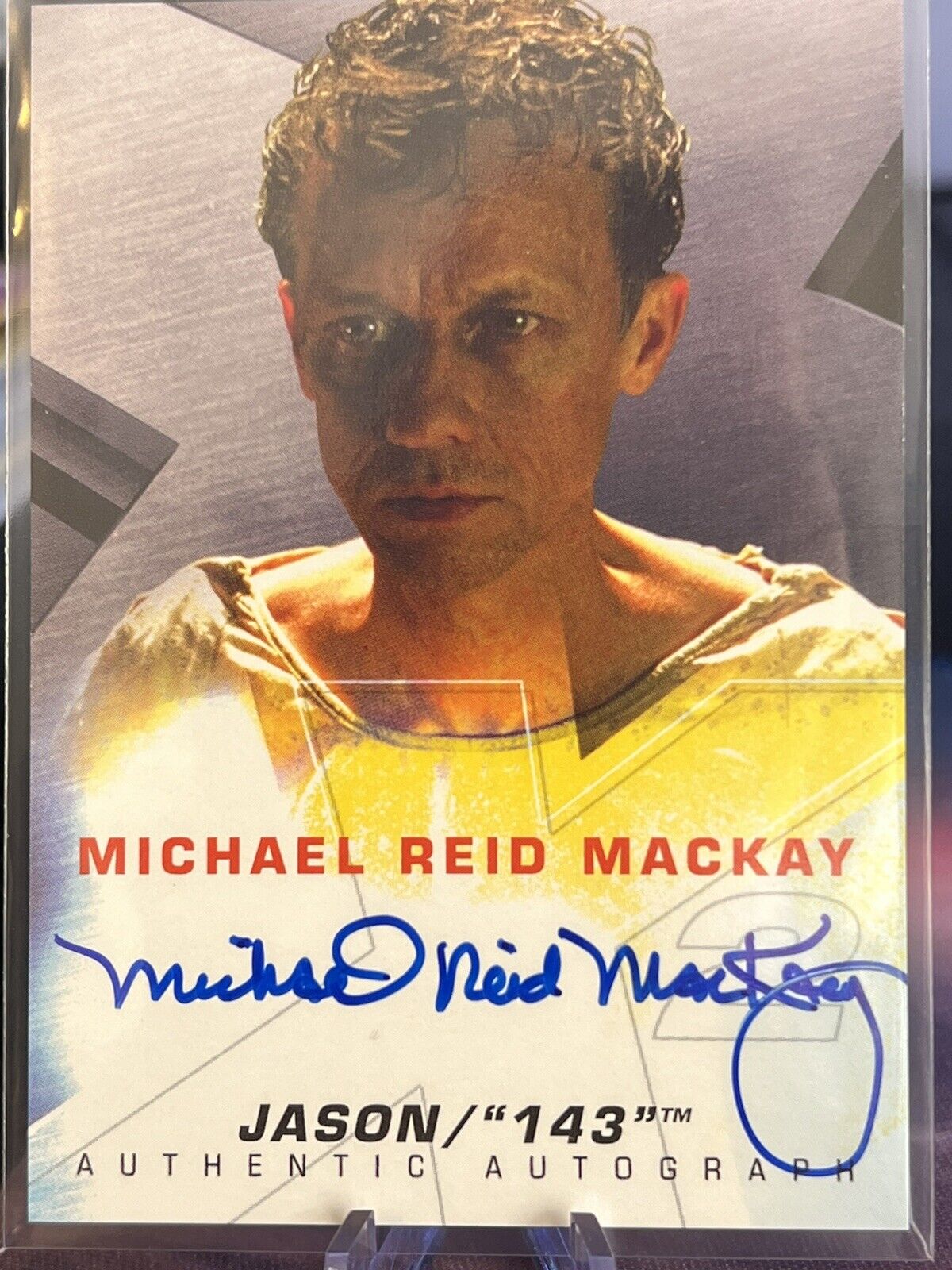 2003 Topps X-Men 2: United Michael Reid Mackay as Jason/143 Autograph Card