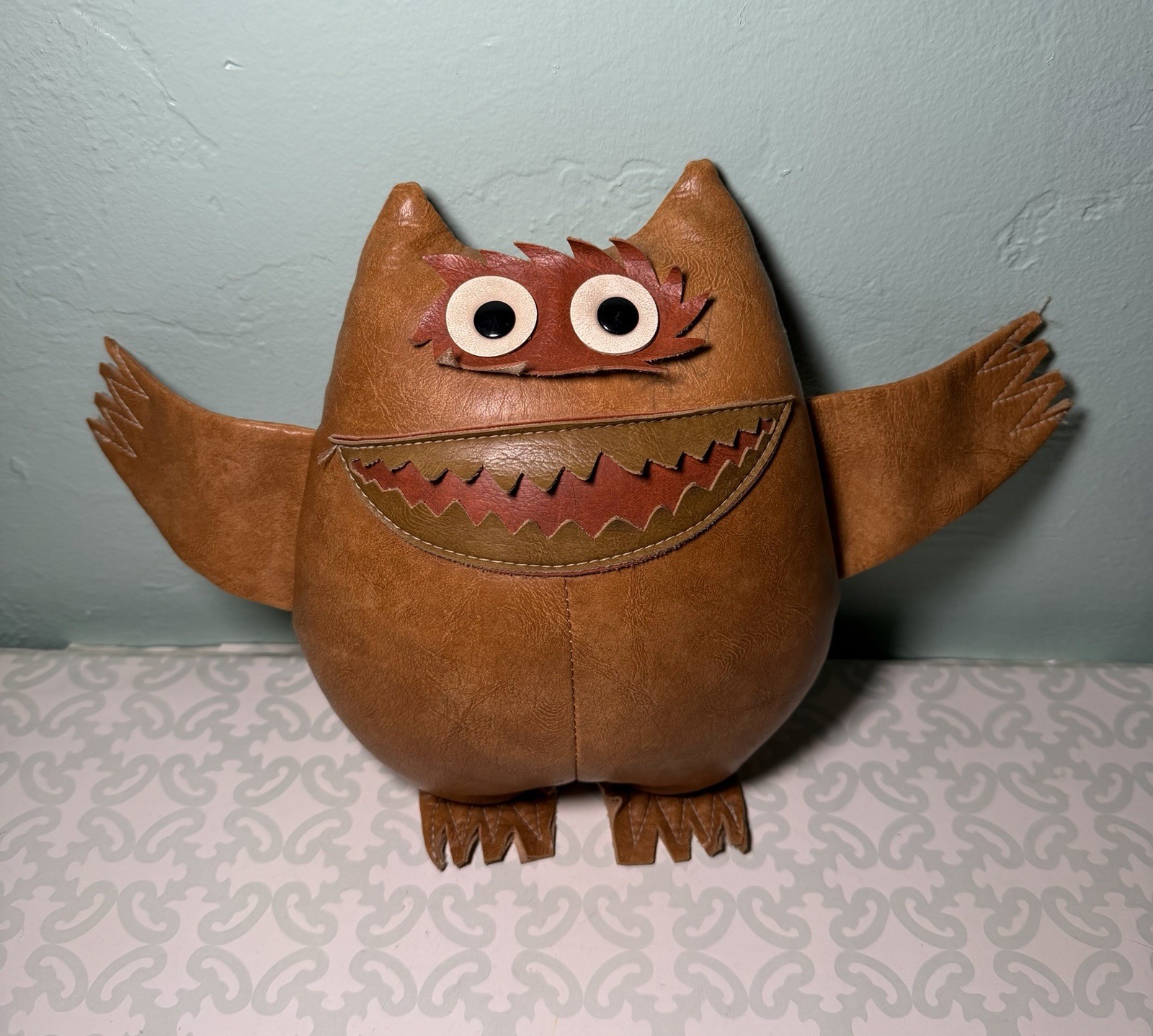 Vintage 1960's Nauga Monster Doll By Naugahyde Uniroyal Please Read Vintage 1960's Nauga Monster Doll By Naugahyde Uniroyal Please Read