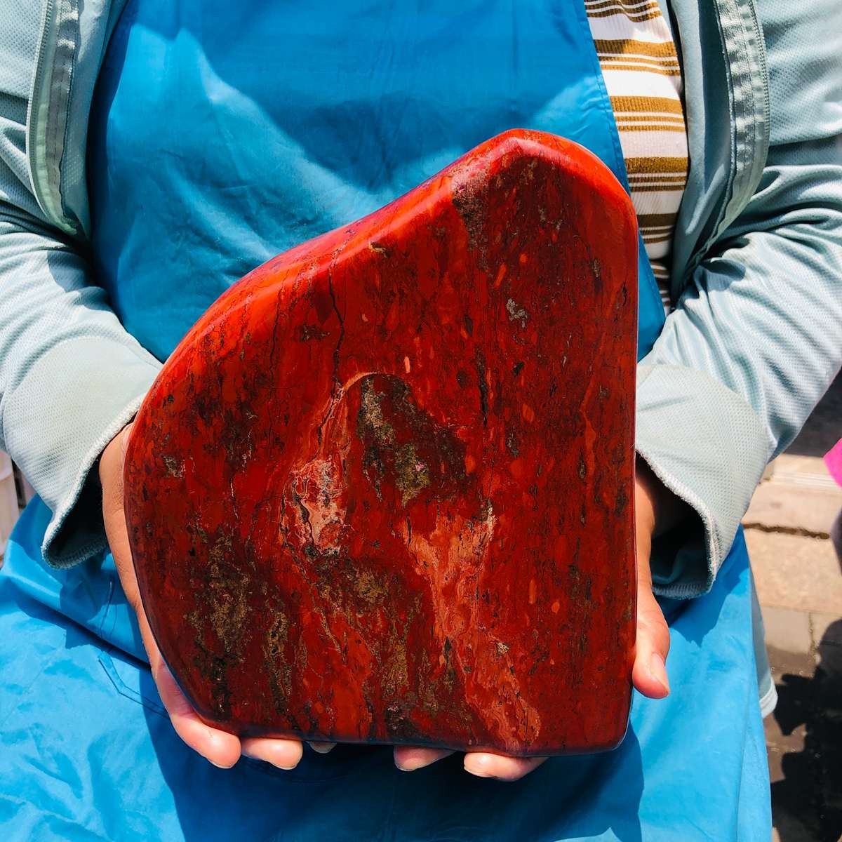 14.14LB Natural Red jasper Quartz Crystal mineral specimen Healing Decoration 14.14LB Natural Red jasper Quartz Crystal mineral specimen Healing Decoration