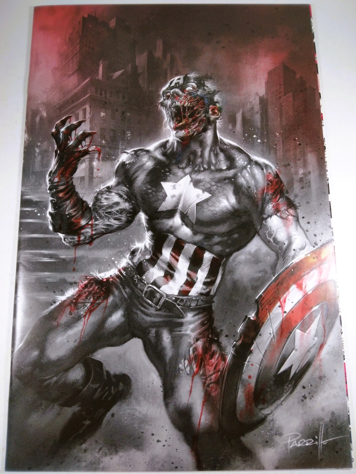 🩸💀 MARVEL ZOMBIES BLACK WHITE & BLOOD #2 PARRILLO 1:100 VIRGIN VARIANT 2023 🩸💀 MARVEL ZOMBIES BLACK WHITE & BLOOD #2 PARRILLO 1:100 VIRGIN VARIANT 2023