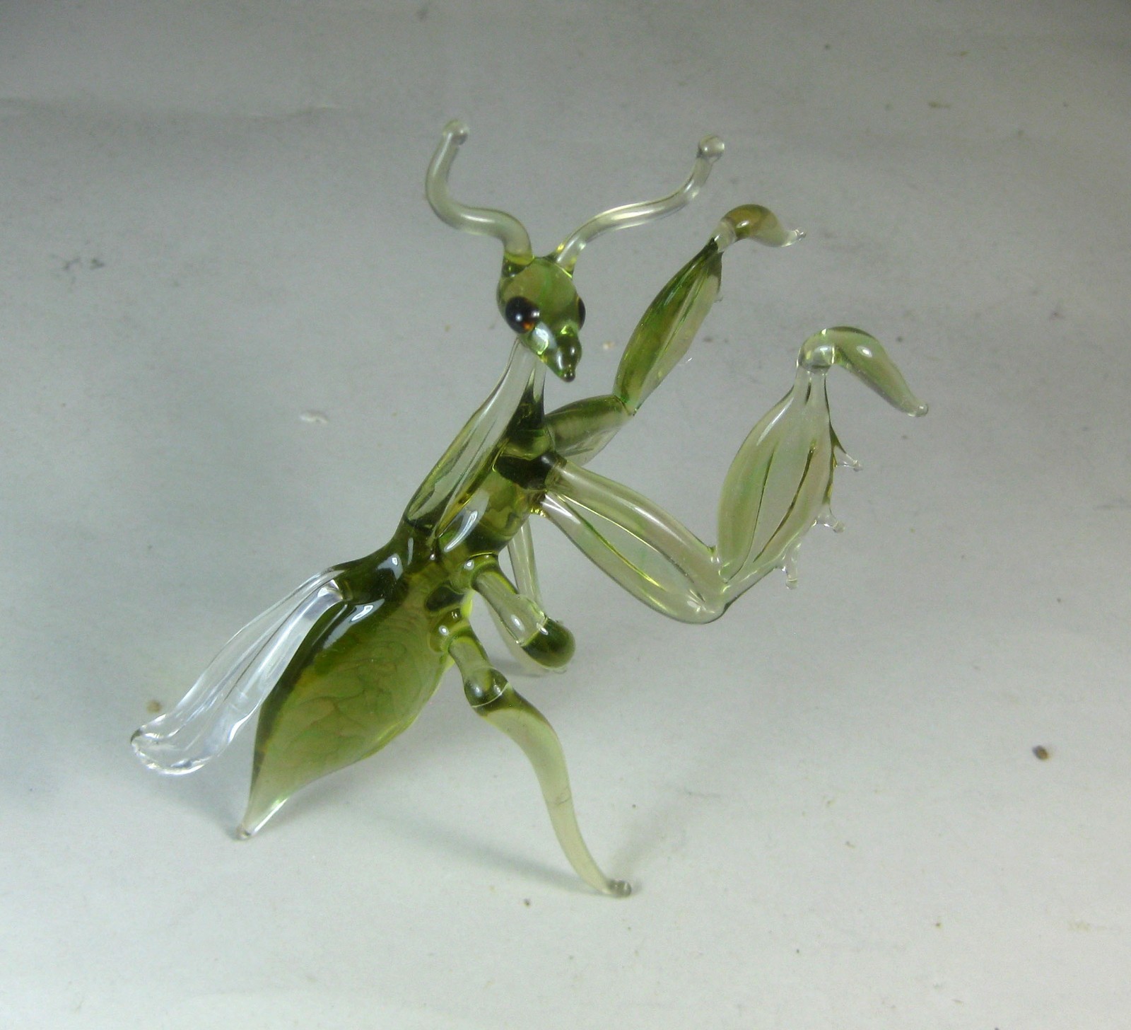 Hand blown glass animal Praying Mantis murano style figurine ornament 4.2x4.2