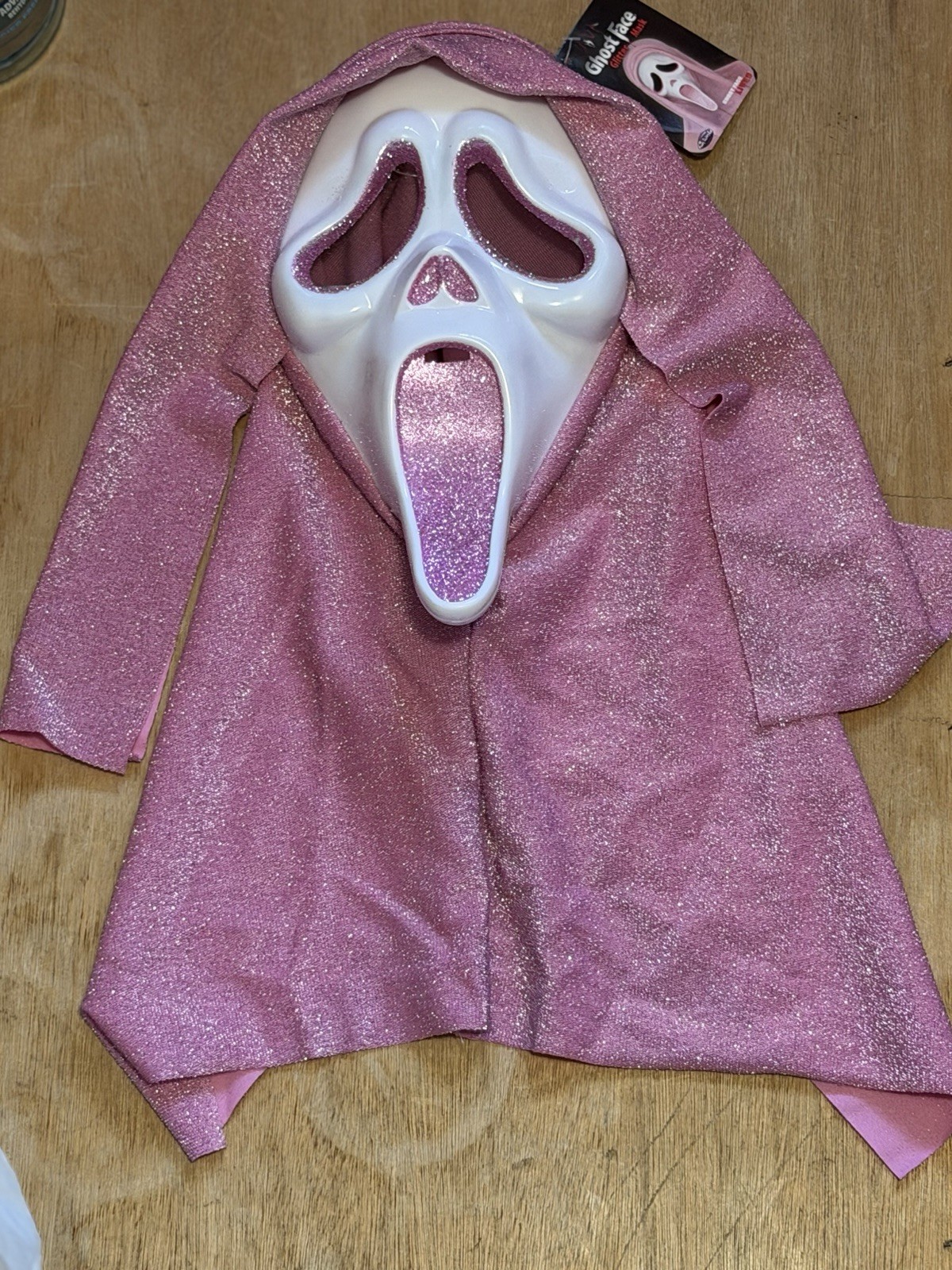 Scream Ghost Face Pink Glitter Mask Officially Licensed Fun World Ghostface Stab Scream Ghost Face Pink Glitter Mask Officially Licensed Fun World Ghostface Stab