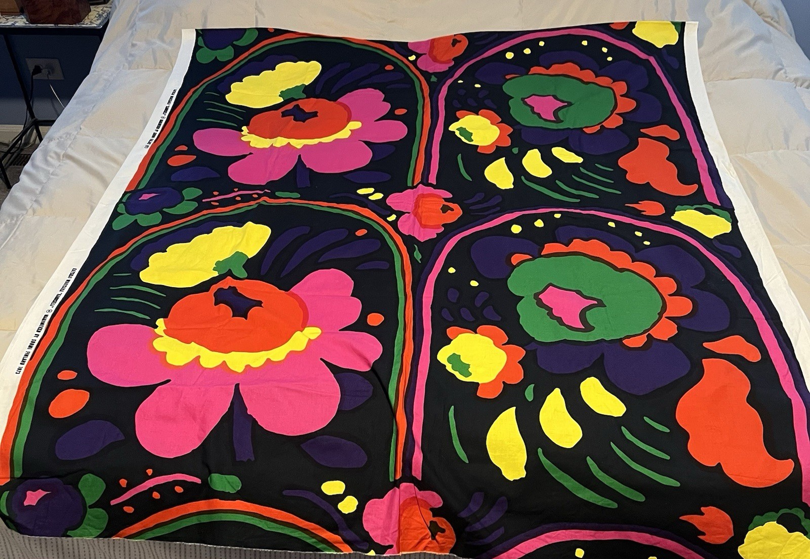 Vintage 1973 Marimekko Maija Isola KARUSELLI 54” X 124” Great Condition Vintage 1973 Marimekko Maija Isola KARUSELLI 54” X 124” Great Condition