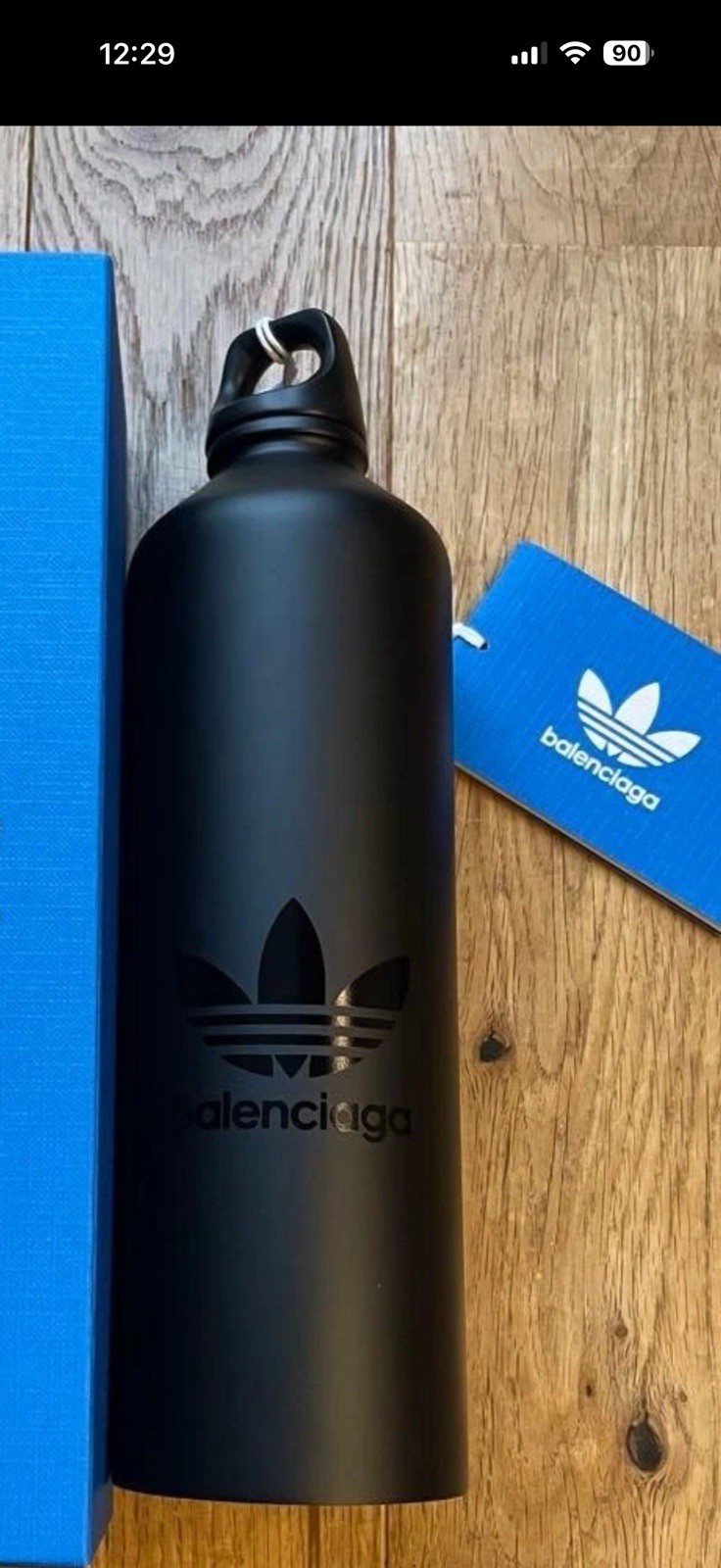 adidas x Balenciaga Black Water Bottle 25cm Collaboration New Unused adidas x Balenciaga Black Water Bottle 25cm Collaboration New Unused