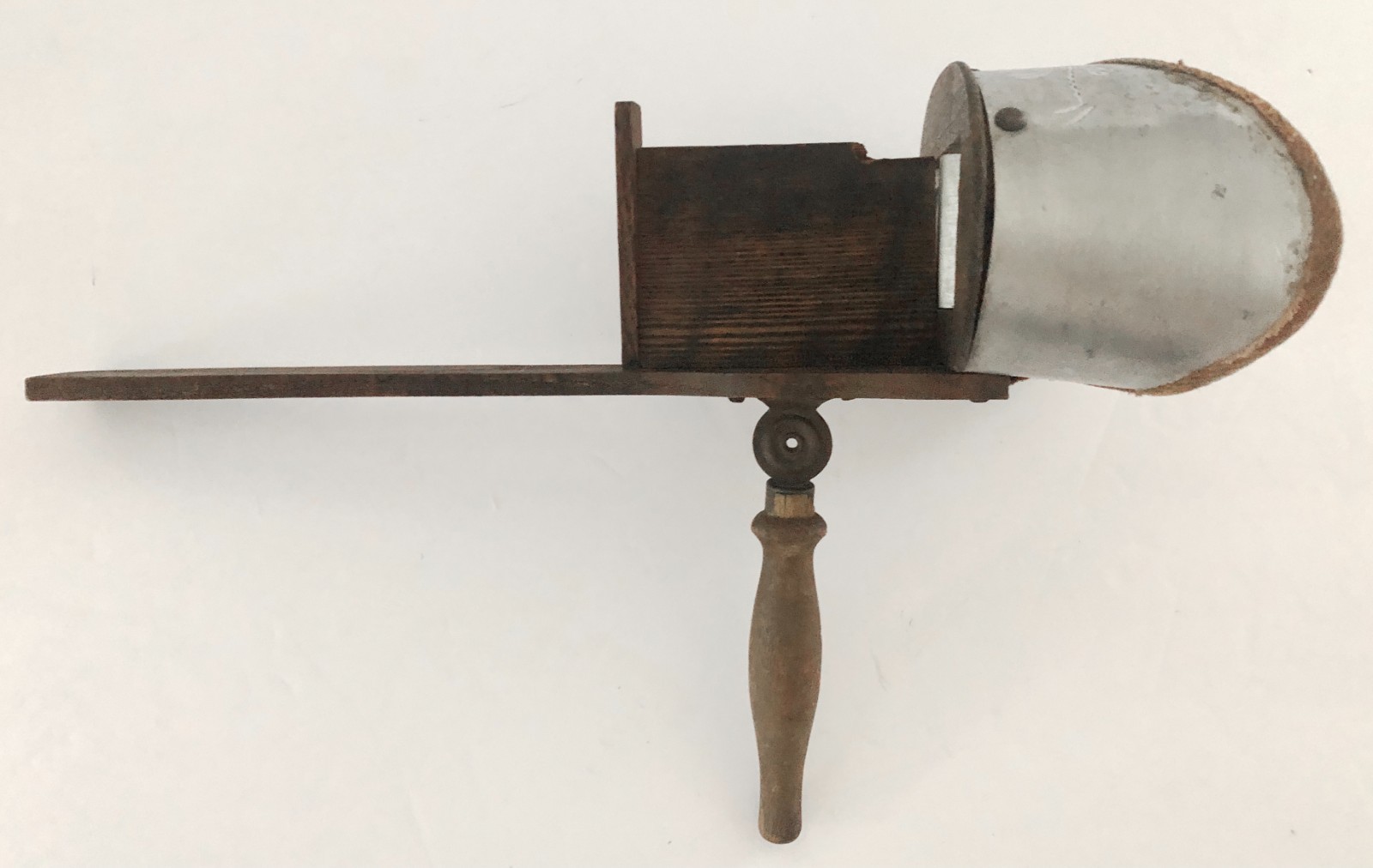 Vintage 1800\'s Engraved Aluminum Stereo Viewer Nice Piece For A Shelf Display