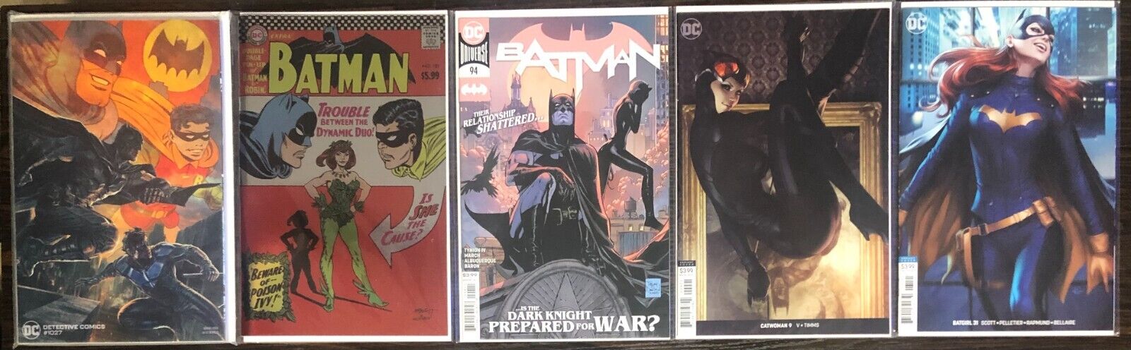 HOLIDAY BLOWOUT SALE DC BATMAN (Foil) BATGIRL CATWOMAN + Detective Comics NM