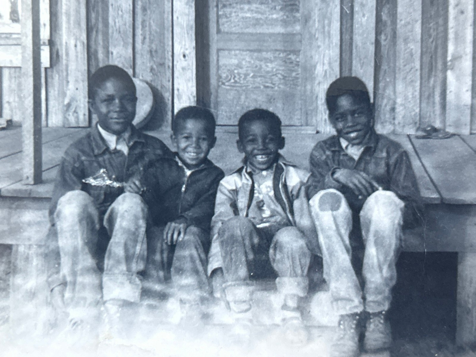 1940s African American Boys Porch Steps Black Americana 1940s African American Boys Porch Steps Black Americana