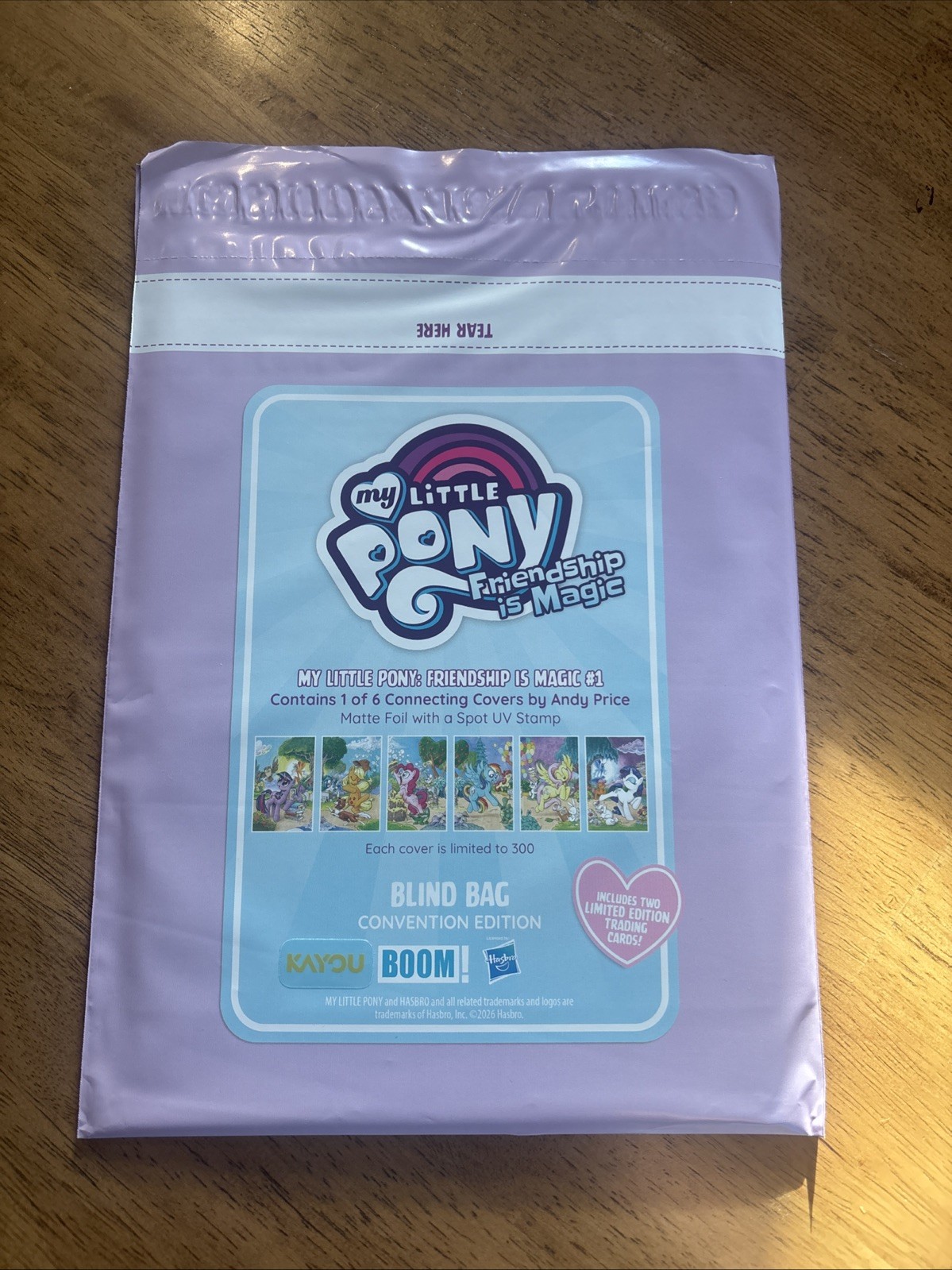 SDCC 2026 Boom Studios My Little Pony Andy Price Collectible Blind Bag ltd 300 SDCC 2026 Boom Studios My Little Pony Andy Price Collectible Blind Bag ltd 300