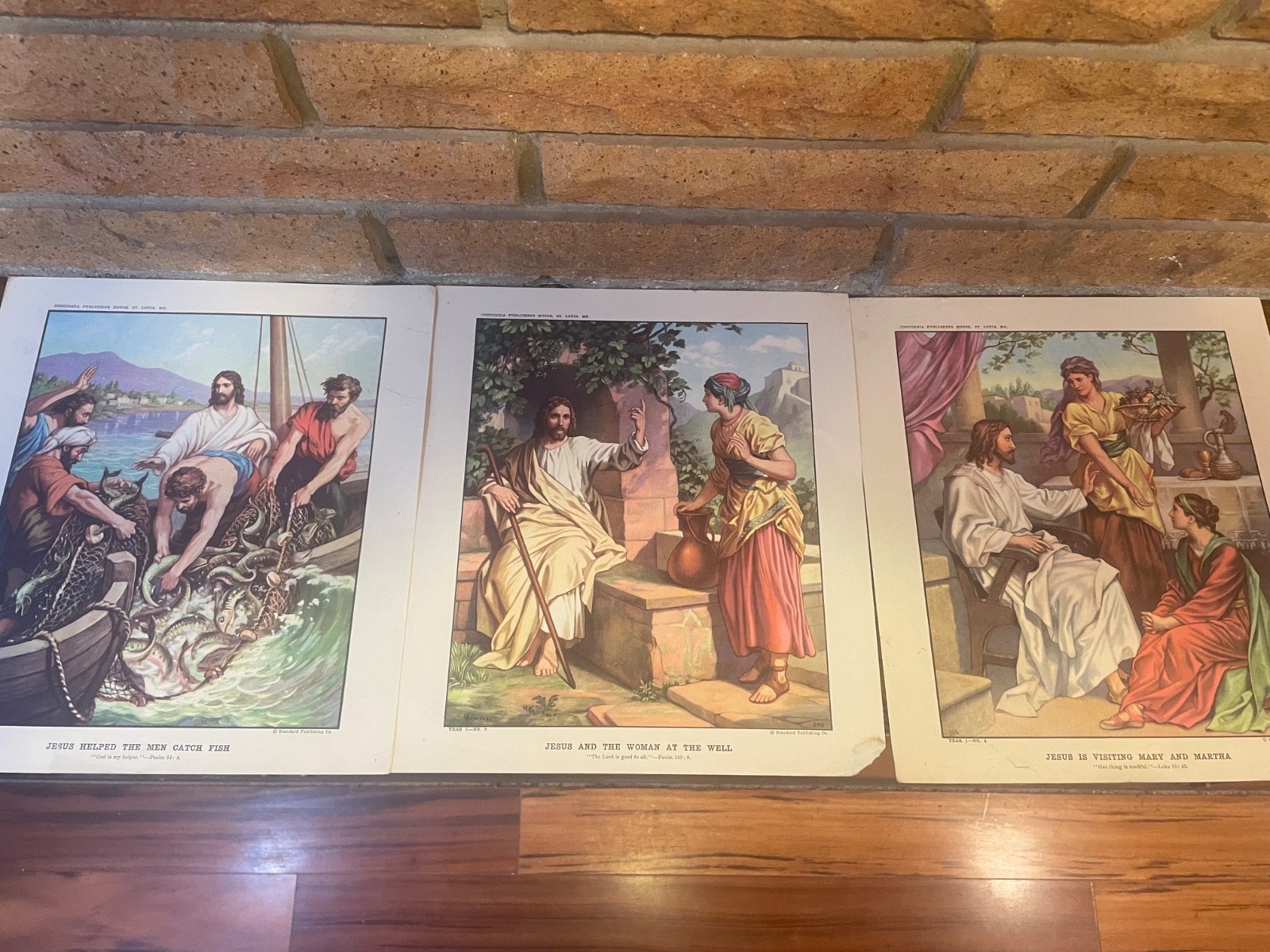 23 Vintage 1960s Concordia Bible Sunday School Teaching Pictures Religious Art