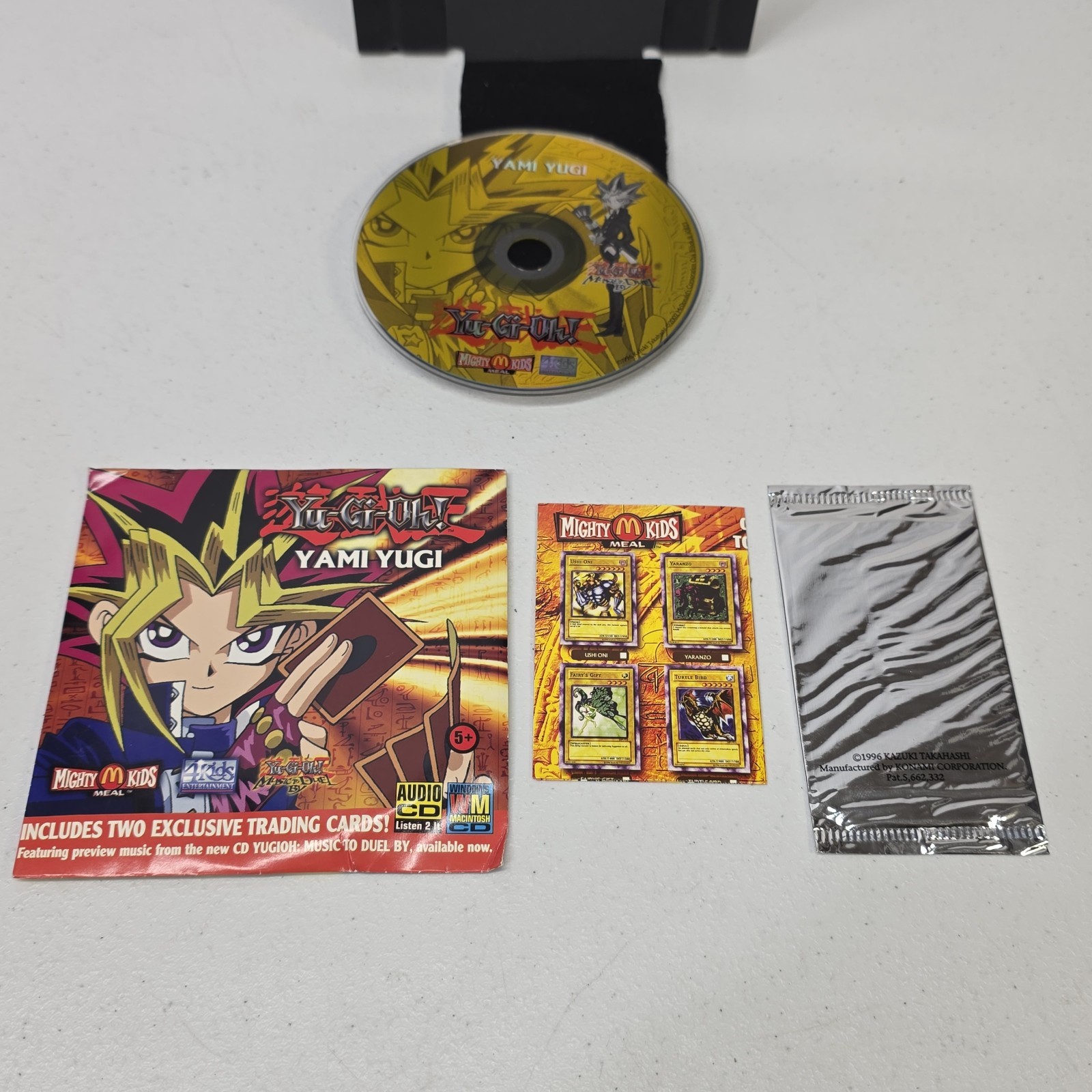 Yu-Gi-Oh Music To Duel By CD McDonald's Mighty Kids Meal Yami Yugi Sealed Card Yu-Gi-Oh Music To Duel By CD McDonald's Mighty Kids Meal Yami Yugi Sealed Card