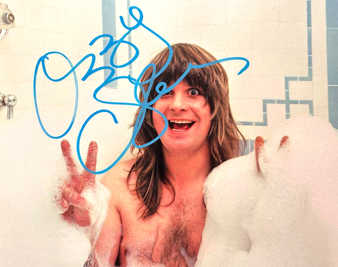 OZZY OSBOURNE Signed 8x10 inch Authentic Original Autograph + COA