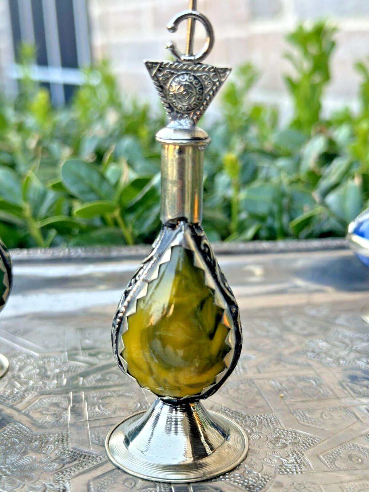 Moroccan kohl pot- empty Moroccan handmade vintage antique/collectible Moroccan kohl pot- empty Moroccan handmade vintage antique/collectible