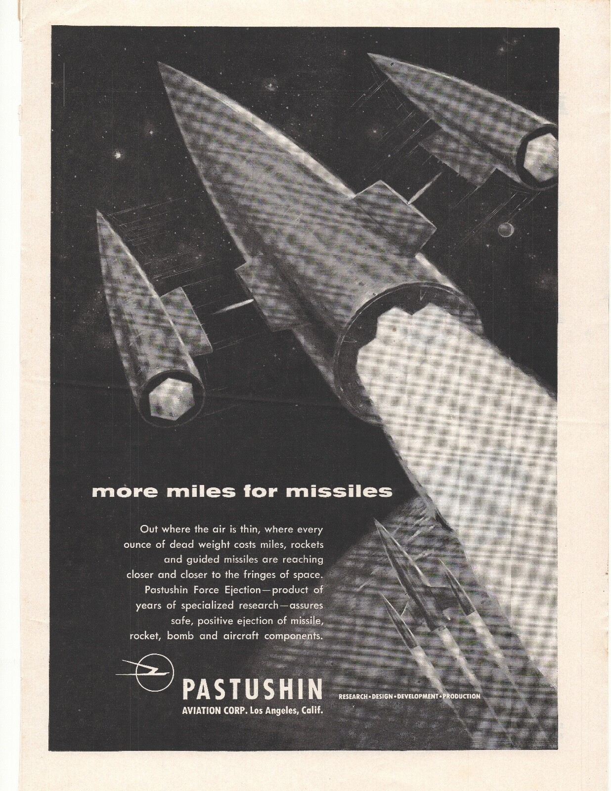 1955 Pastushin Aviation Corp. Advertisement Los Angeles, CA 1955 Pastushin Aviation Corp. Advertisement Los Angeles, CA