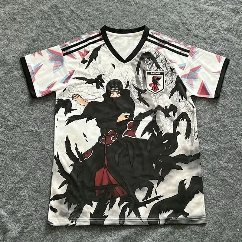 Naruto Akatsuki Football Jersey Itachi Team Japan T-Shirt Naruto Akatsuki Football Jersey Itachi Team Japan T-Shirt