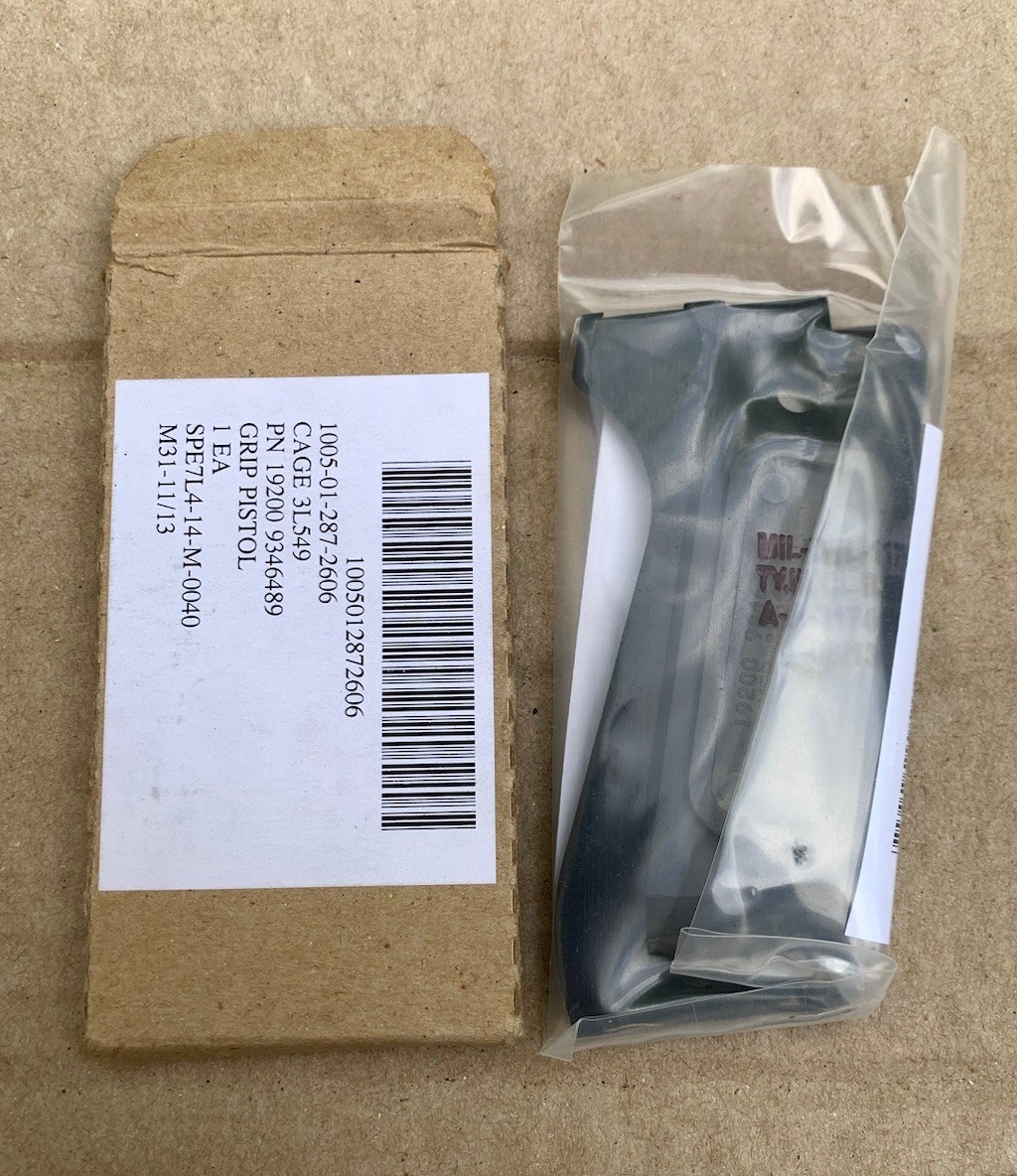 US Military Beretta M9 M9A1 Pistol Left Side Grip Panel US Military Beretta M9 M9A1 Pistol Left Side Grip Panel