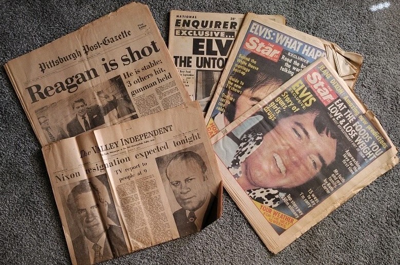 vintage newspaper lot