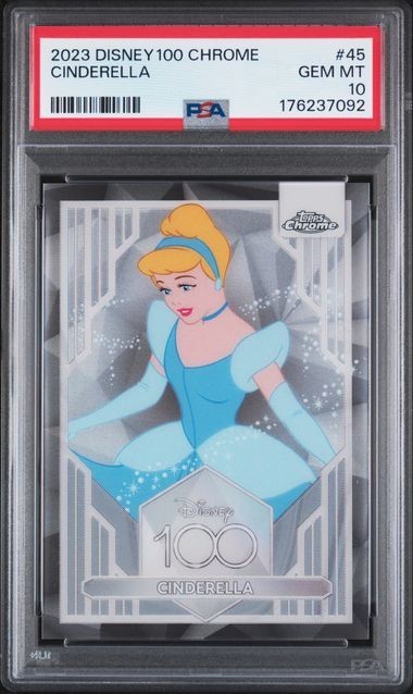 2023 Topps Chrome Disney 100 #45 Cinderella PSA 10 2023 Topps Chrome Disney 100 #45 Cinderella PSA 10