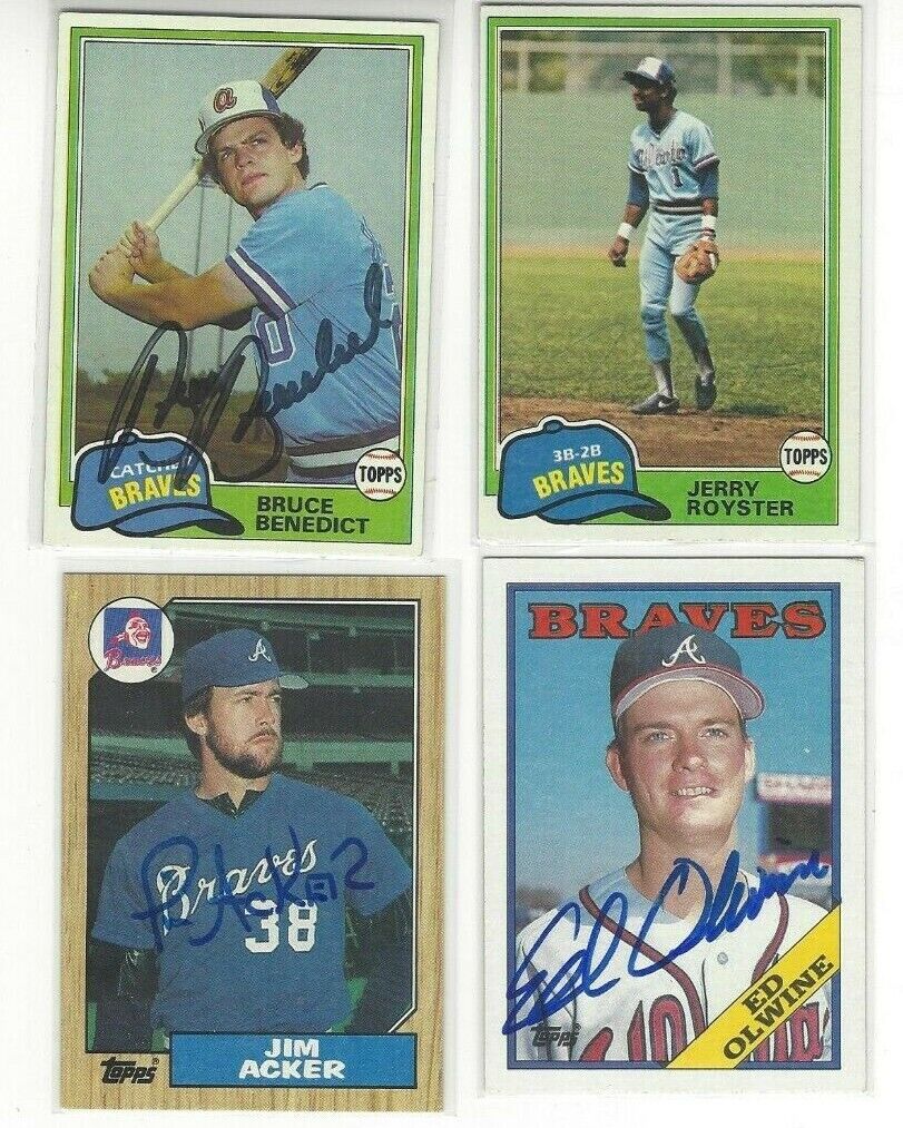  1981 Topps #268 Jerry Royster Signed Baseball Card Atlanta Braves