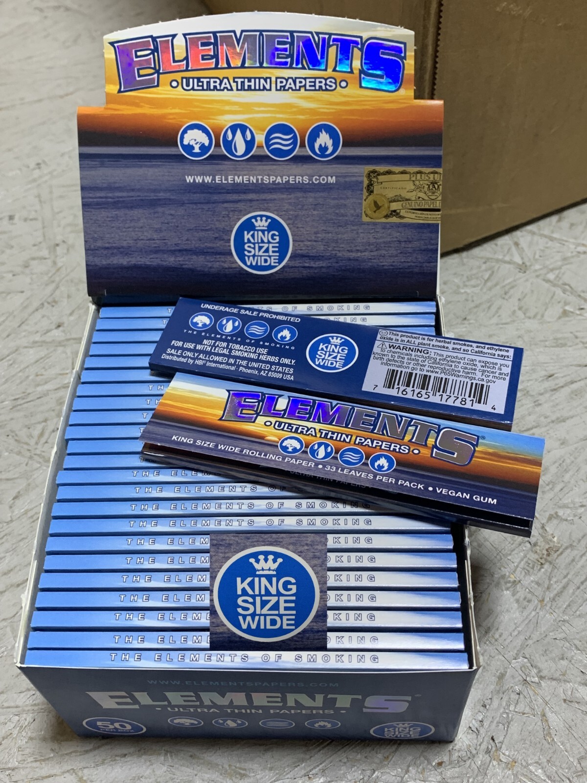 10 X Packs ELEMENTS Full Size 