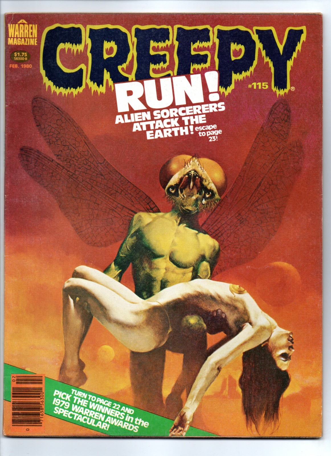 Creepy #115 Enrich Torres Painted Alien Sorcerers Cover Warren Horror 1980