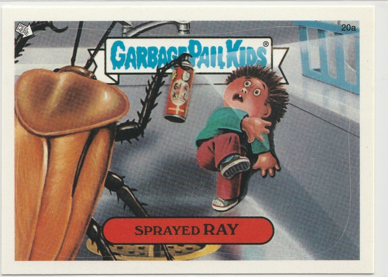 2003 Topps Garbage Pail Kids All-New Series 1 Sprayed Ray 20a GPK die cut