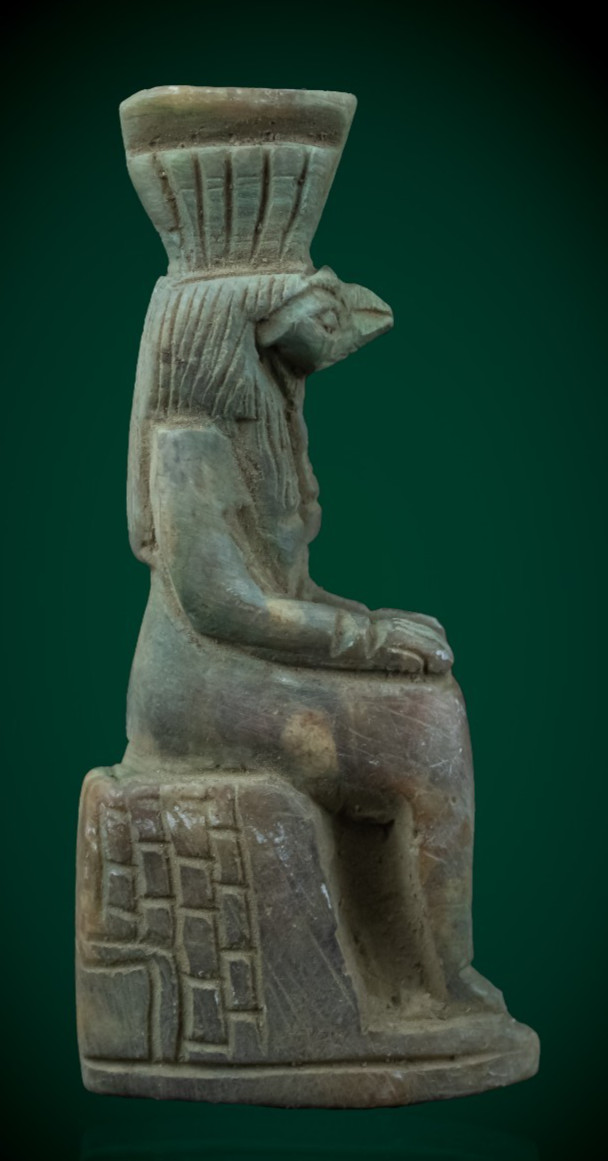 Ancient Egyptian Antiques Anubis Statue Rare Antique Green Stone Seated God Ancient Egyptian Antiques Anubis Statue Rare Antique Green Stone Seated God