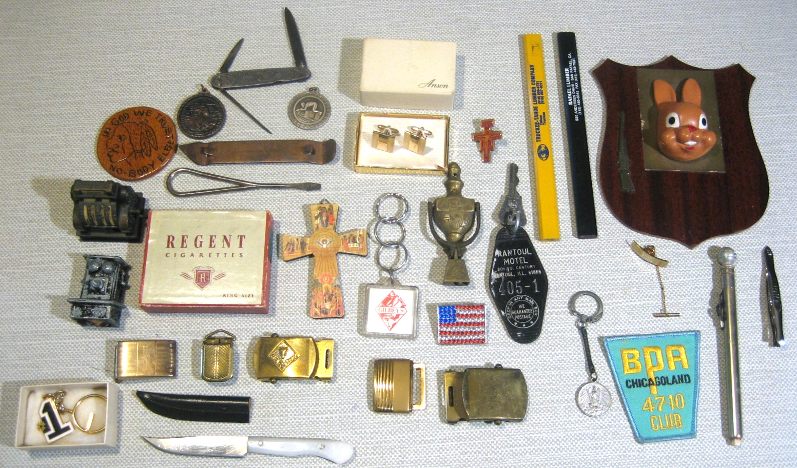 Huge Real Interesting Vintage Junk Drawer Lot Pocket knife Token Buckles Medal Huge Real Interesting Vintage Junk Drawer Lot Pocket knife Token Buckles Medal