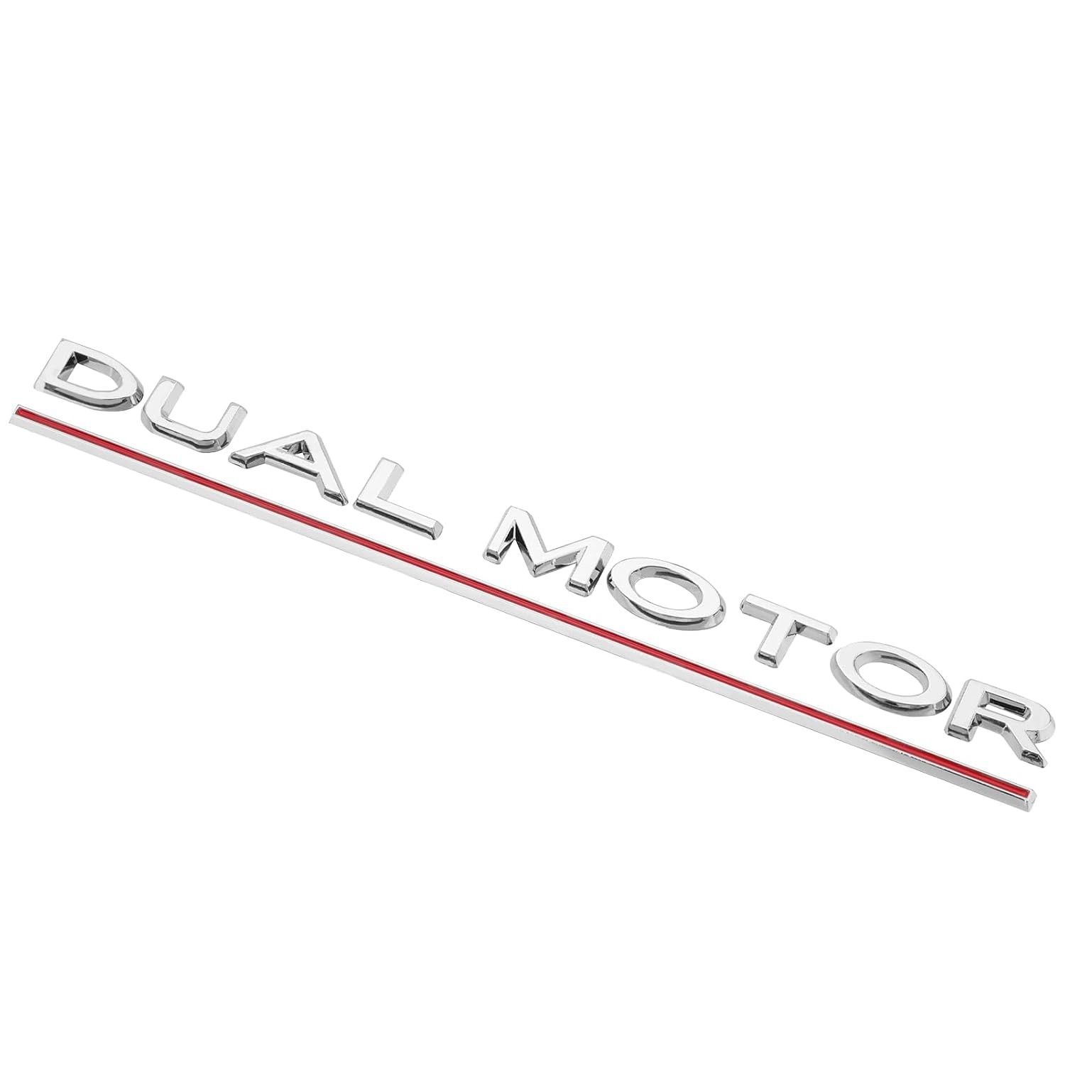 Dual Motor Emblem Badge for Tesla Model 3 Y X S, Replacement Decal(Silver) Dual Motor Emblem Badge for Tesla Model 3 Y X S, Replacement Decal(Silver)