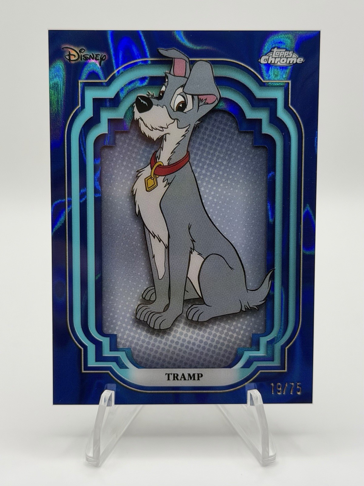 2024 Topps Chrome Disney Tramp /75 Blue Lava 2024 Topps Chrome Disney Tramp /75 Blue Lava