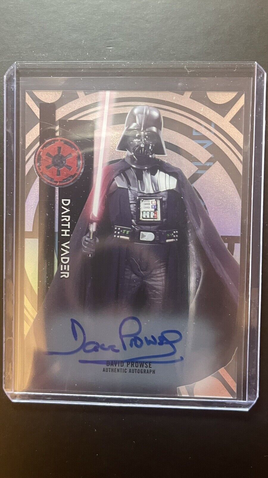 2015 Topps High Tek Star Wars DAVID PROWSE as DARTH VADER Auto on card Autograph