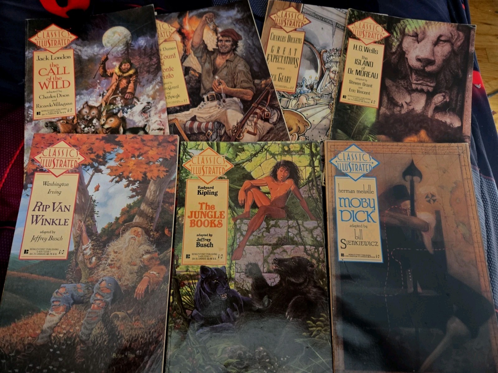 CLASSICS ILLUSTRATED. Lot Of 12. Berkley/First Publishing 1990. Good Condition CLASSICS ILLUSTRATED. Lot Of 12. Berkley/First Publishing 1990. Good Condition