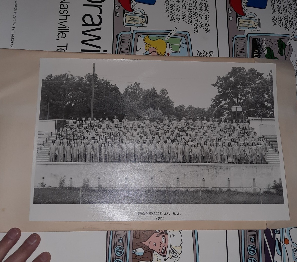 Vintage 1971  high school Class photo Thomasville North Carolina Nc