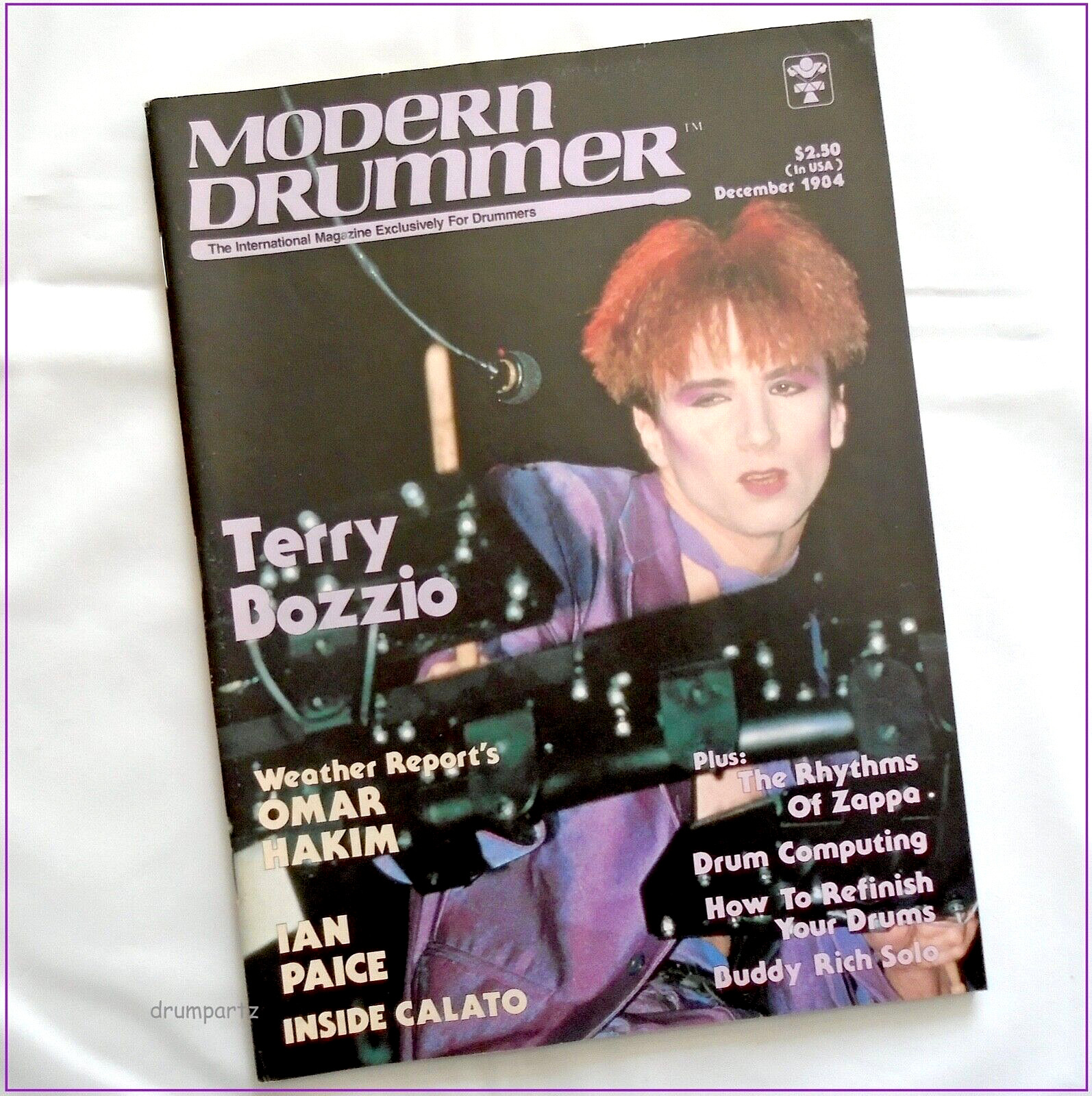 MODERN DRUMMER - Dec 1984 - TERRY BOZZIO - MISSING PERSONS