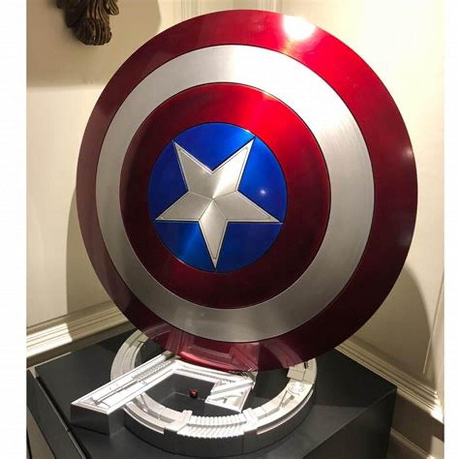 Captain Shield 22 Inch Captain Round Shield Metal Replica Halloween Medieval Arm