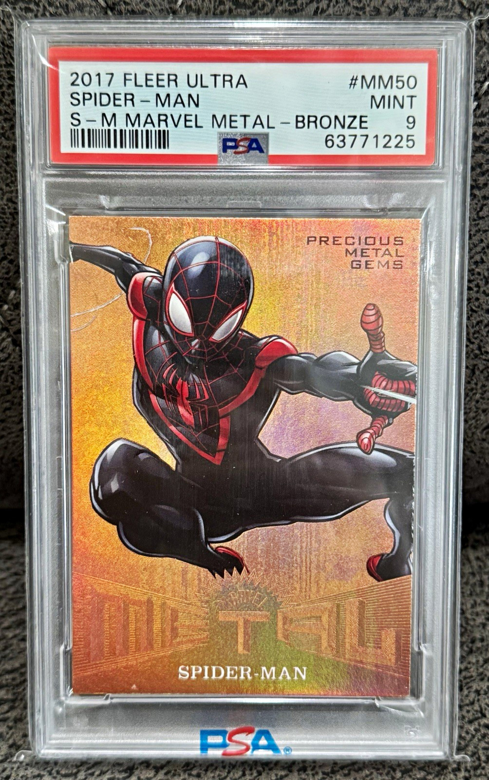 Fleer 2017 Ultra Spider-Man Precious Metal Gems Bronze #MM50 PSA 9 160/199 π Fleer 2017 Ultra Spider-Man Precious Metal Gems Bronze #MM50 PSA 9 160/199 π
