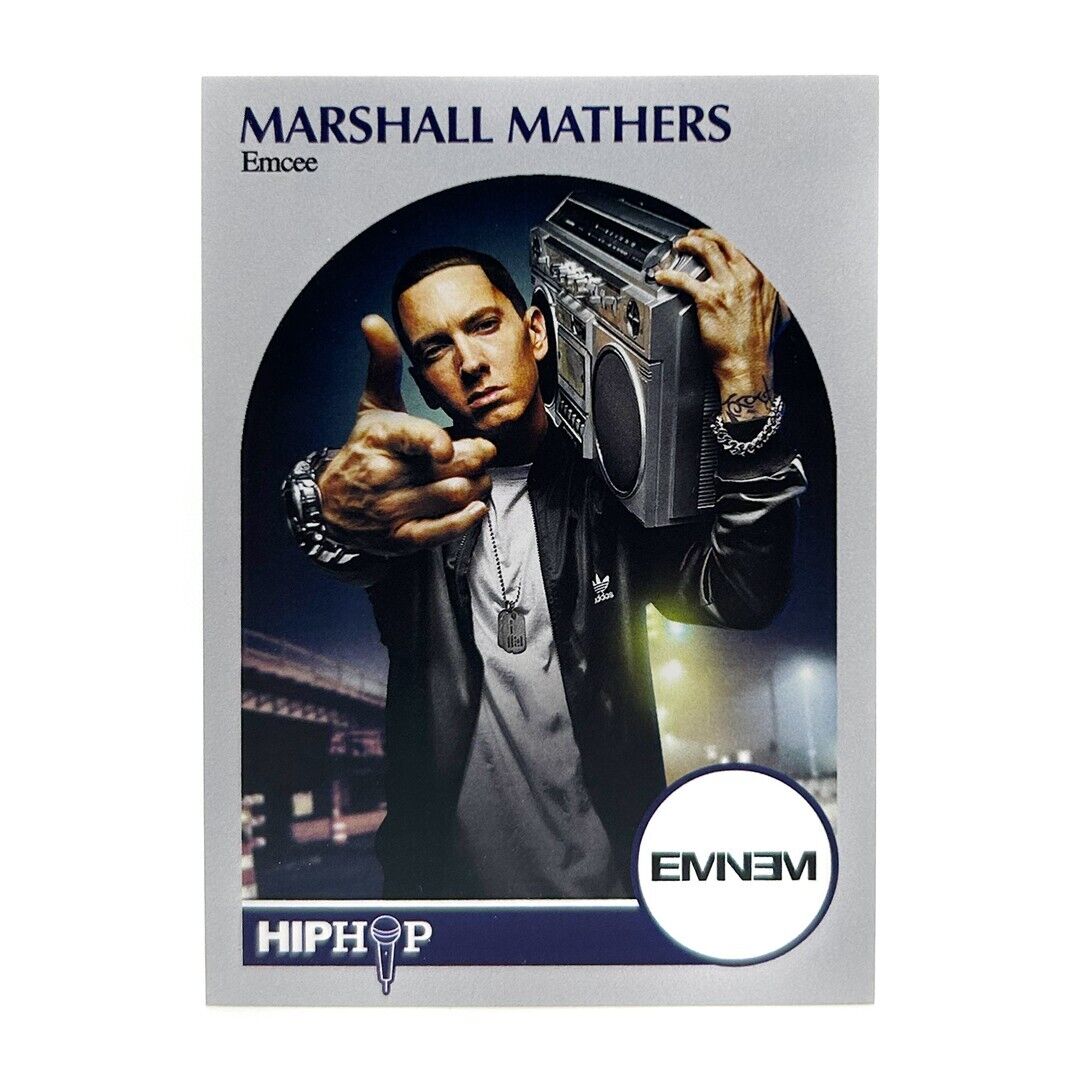 EMINEM Marshall Mathers Hip-Hop Trading Card 1990 NBA Hoops Design