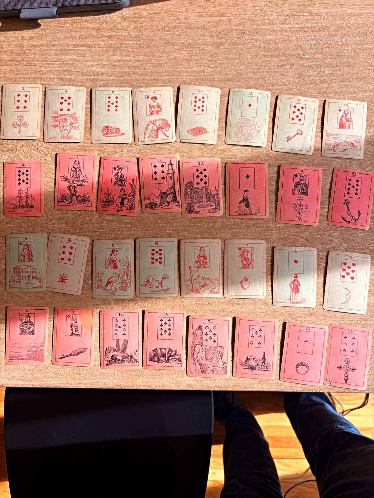 c1900 Wehman Madame Le Normand Gipsy Fortune Telling Cards 33/36 Antique c1900 Wehman Madame Le Normand Gipsy Fortune Telling Cards 33/36 Antique
