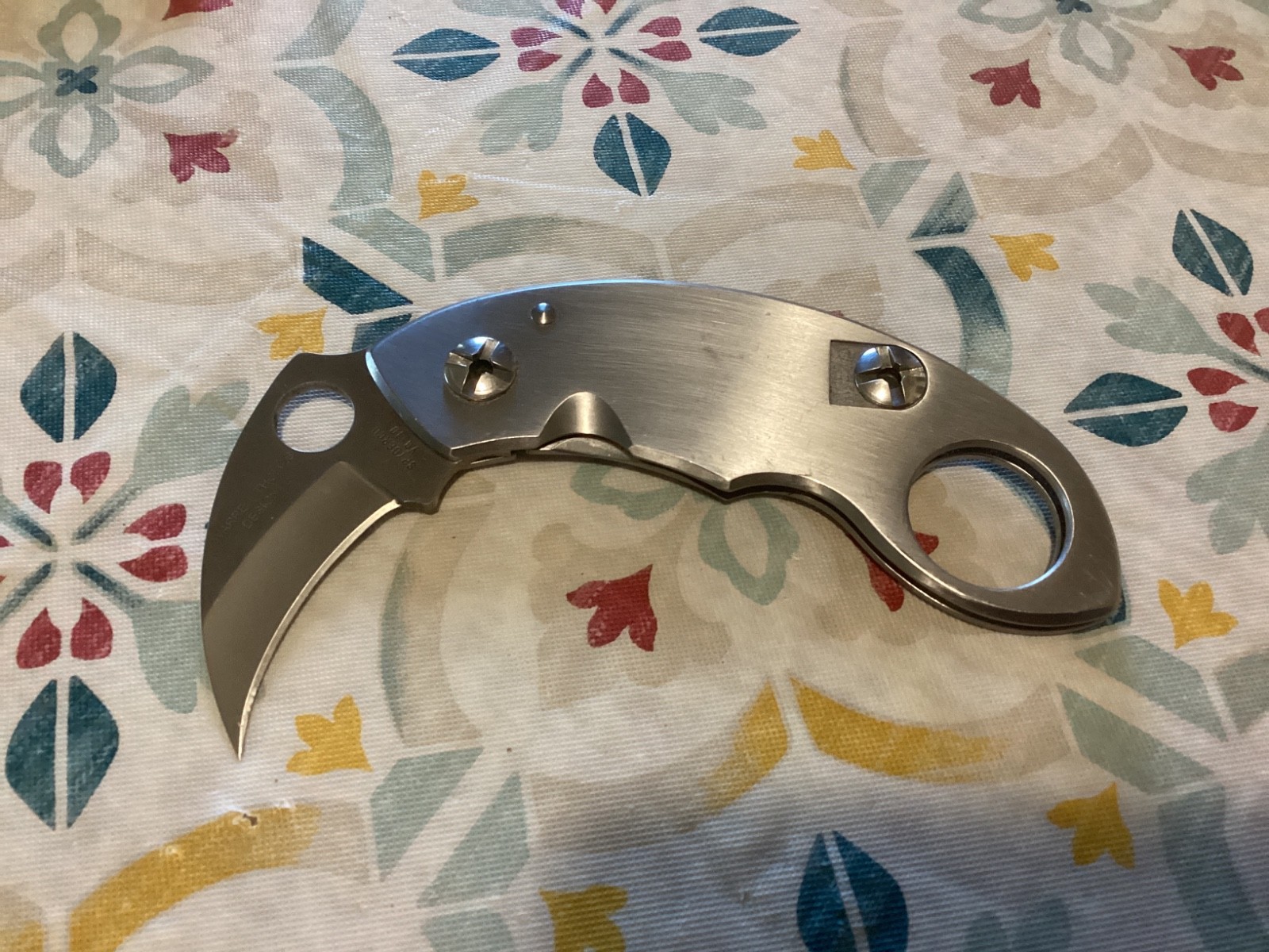Vintage Spyderco C84 Warren Thomas Karambit Tactical Folder Knife VG10 Japan