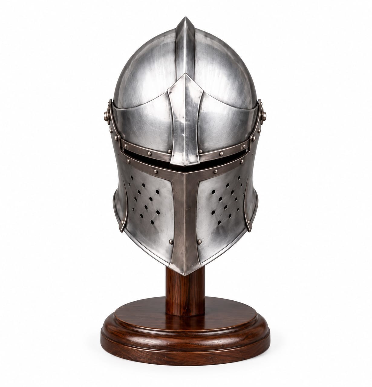 Handcrafted Medieval Knight Helmet | Steel Close Helm | Renaissance Armor | LARP Handcrafted Medieval Knight Helmet | Steel Close Helm | Renaissance Armor | LARP
