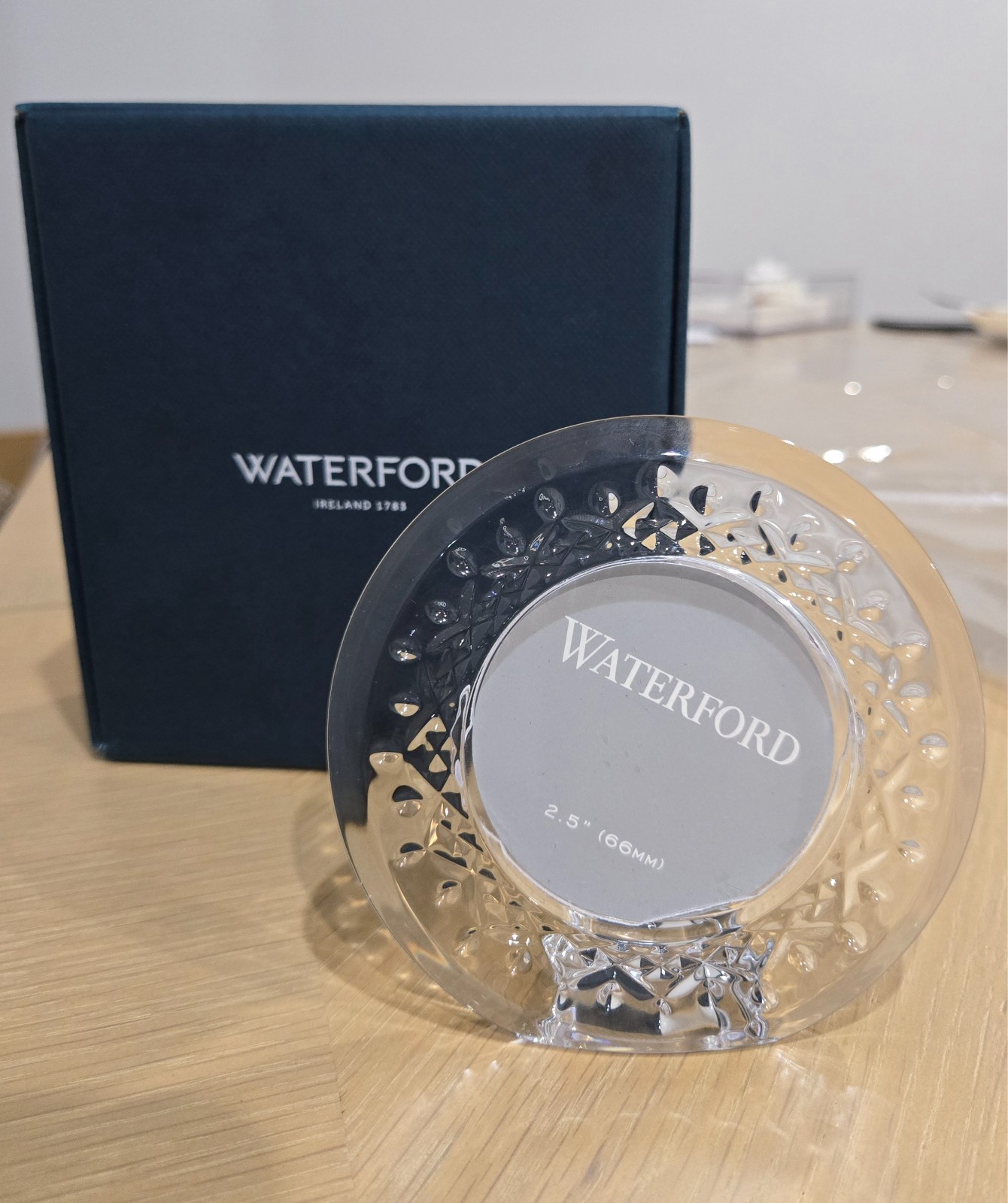 waterford lismore purple round mini frame 4.5 inches crystal waterford lismore purple round mini frame 4.5 inches crystal