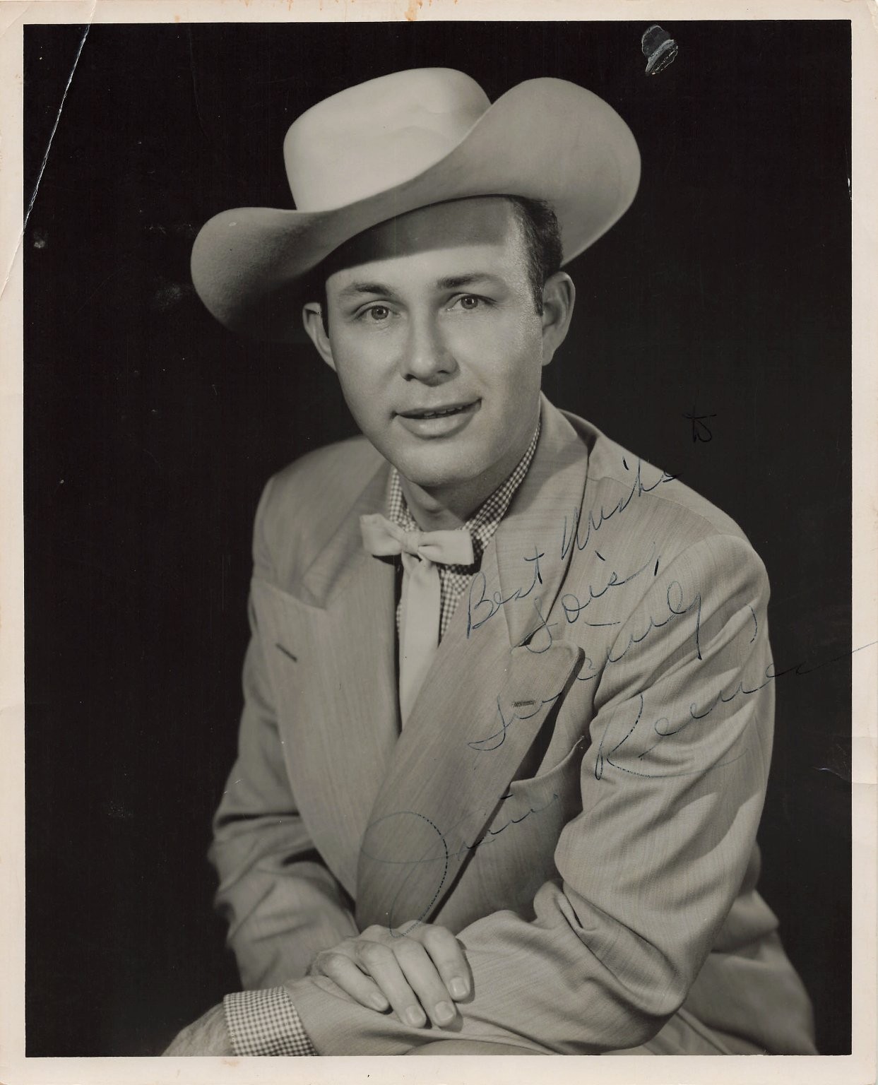 Jim Reeves Signed Vintage Autographed 8x10 Photo Country Music Singer Jim Reeves Signed Vintage Autographed 8x10 Photo Country Music Singer