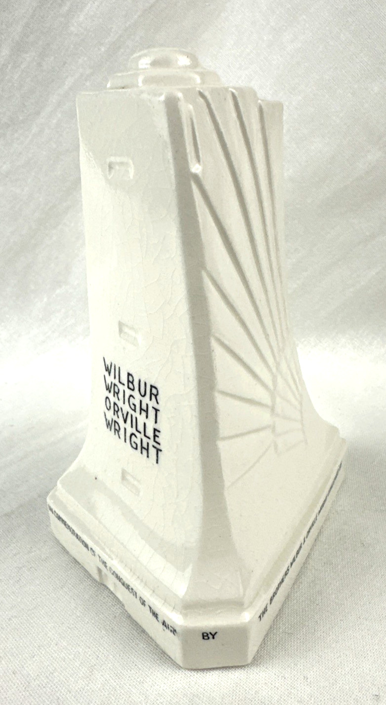 Vintage Wilbur & Orville Wright Monument Mini Replica Figurine, Japan, 