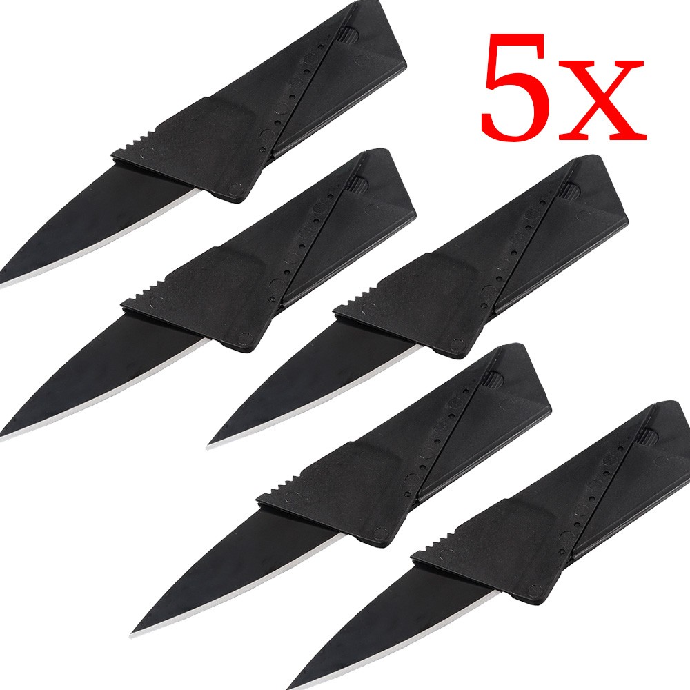 5x Folding Pocket Credit Card Knives Survival Tool Micro Wallet Thin Sharp Knife 5x Folding Pocket Credit Card Knives Survival Tool Micro Wallet Thin Sharp Knife