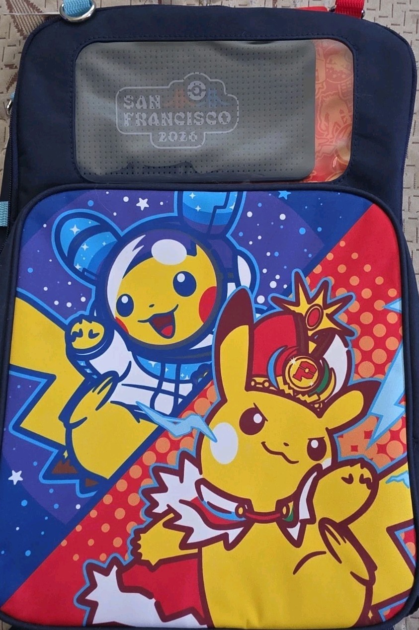Pokemon World Championship 2026 Classic Pikachu Backpack Center XP Exclusive