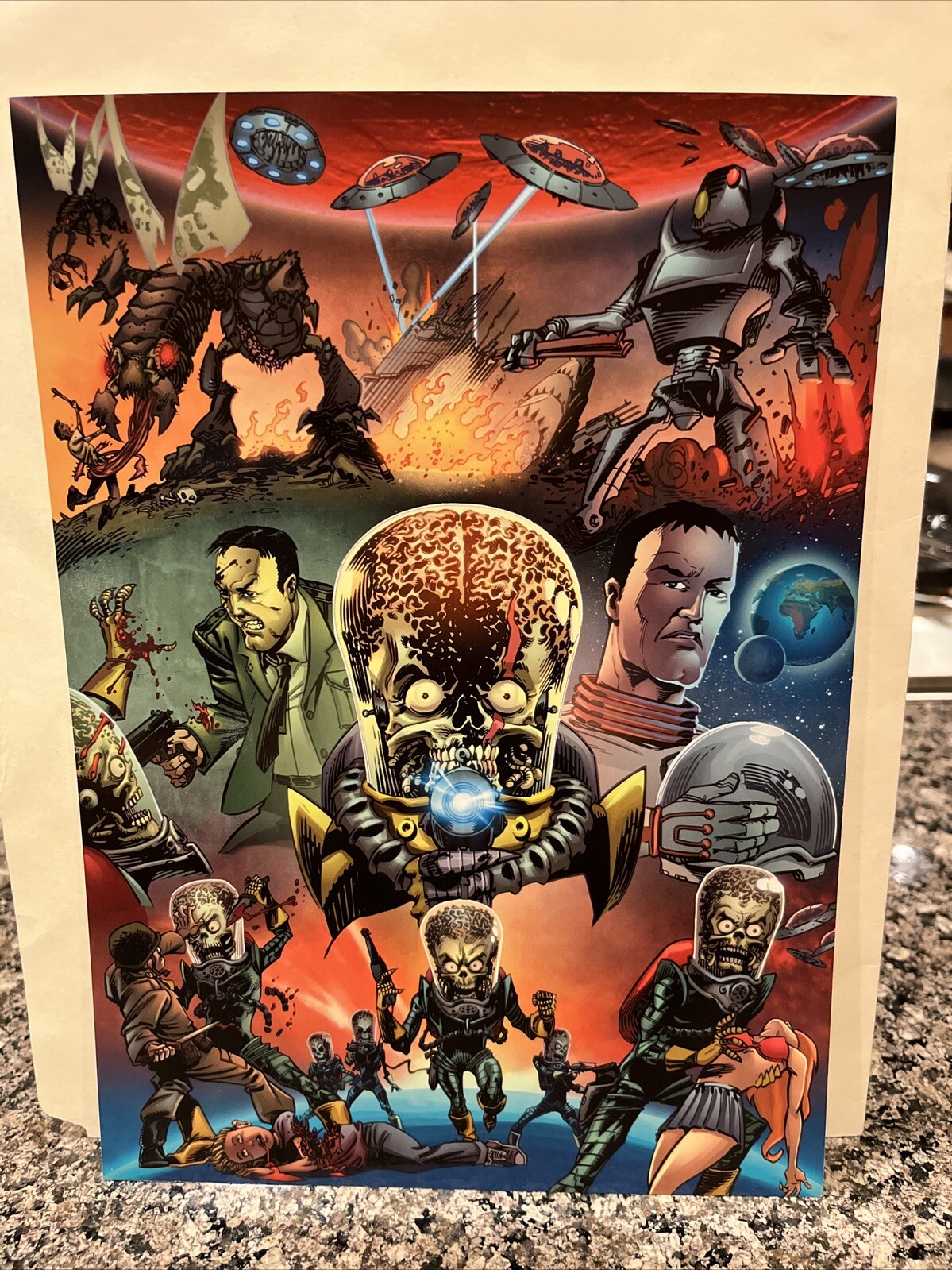 2012 SDCC COMIC CON EXCLUSIVE TOPPS MARS ATTACKS 9 PROMO CARD SET UNCUT NM π₯ 2012 SDCC COMIC CON EXCLUSIVE TOPPS MARS ATTACKS 9 PROMO CARD SET UNCUT NM π₯