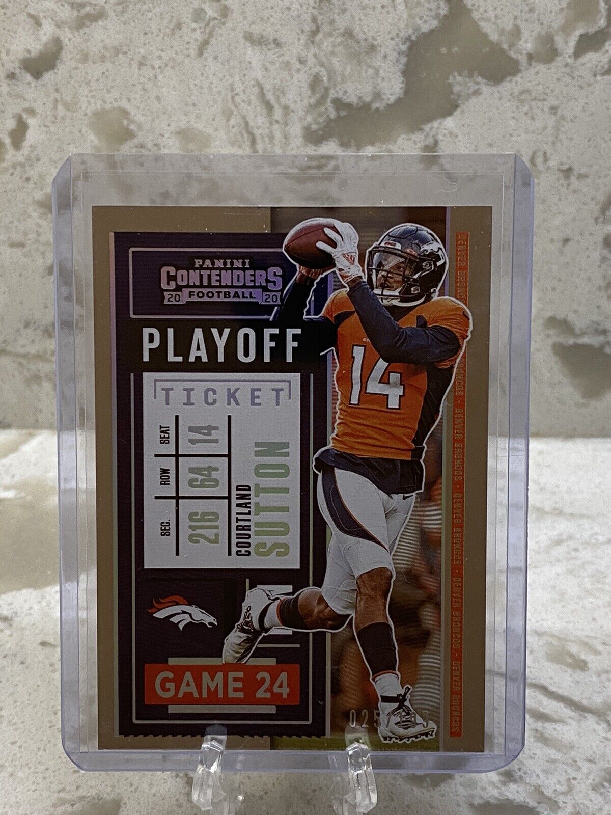 2020 Courtland Sutton Panini Contenders Playoff Ticket #71 25/199