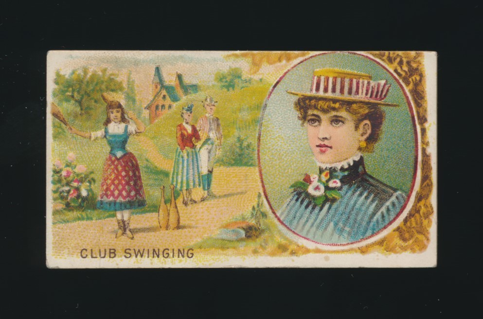 1889 N165 Goodwin & Co (Old Judge) GAMES & SPORTS SERIES -CLUB SWINGING