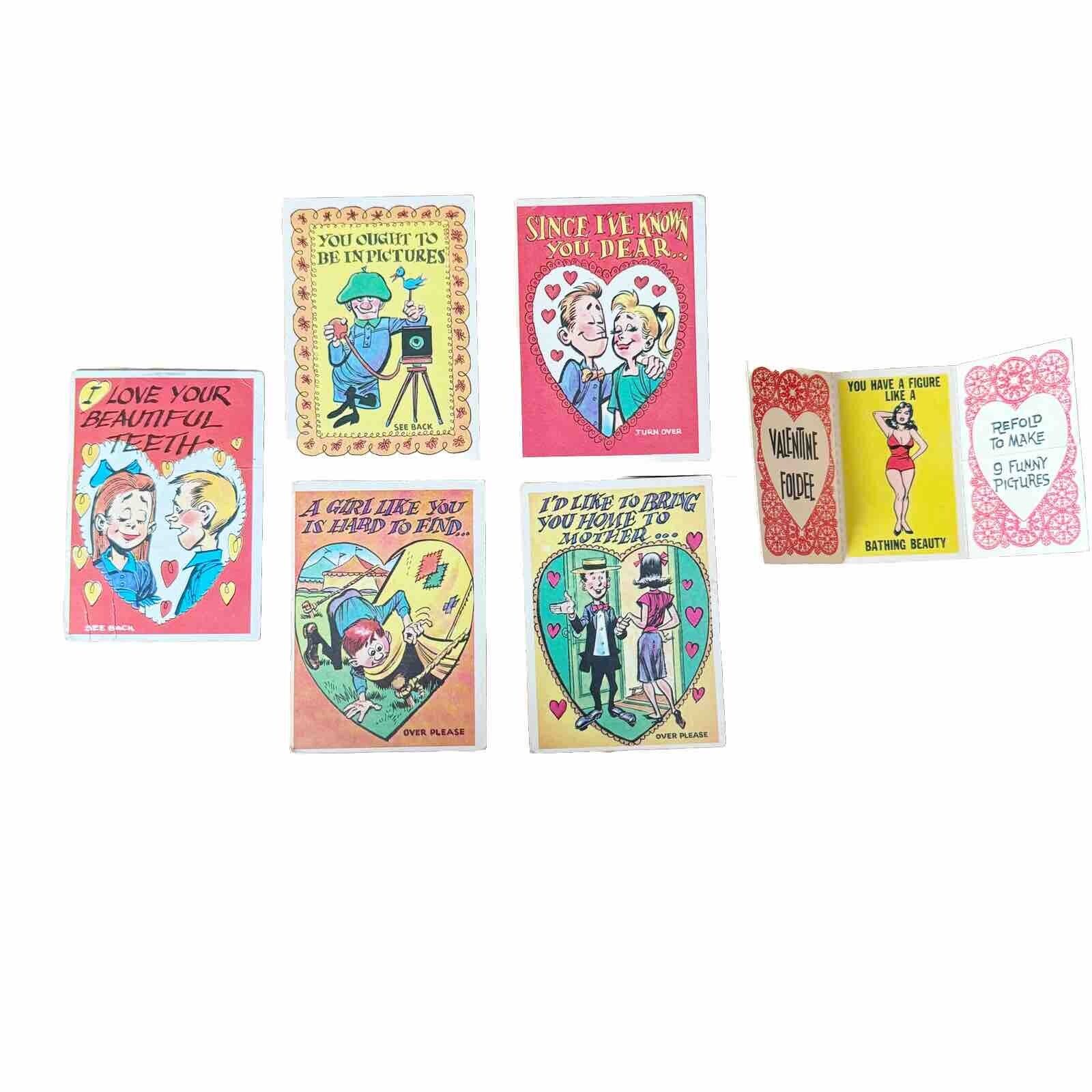 1950s-60s Vintage Topps Funny Valentines Trading Cards Topps Valentine Foldee #9
