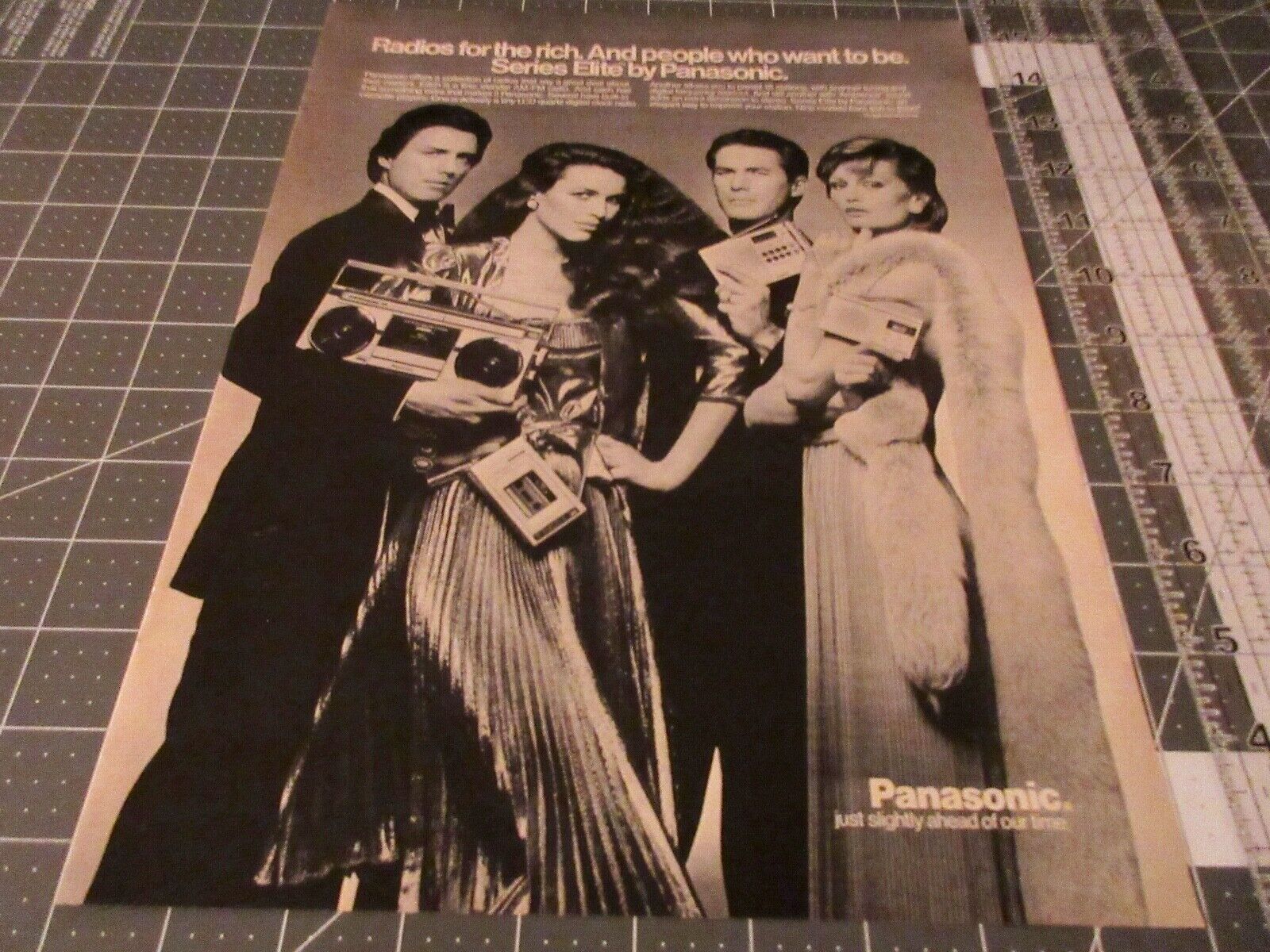 1981 Panasonic Elite Series Radio Vintage Ad